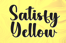 Yellow Satisfy | Script Font