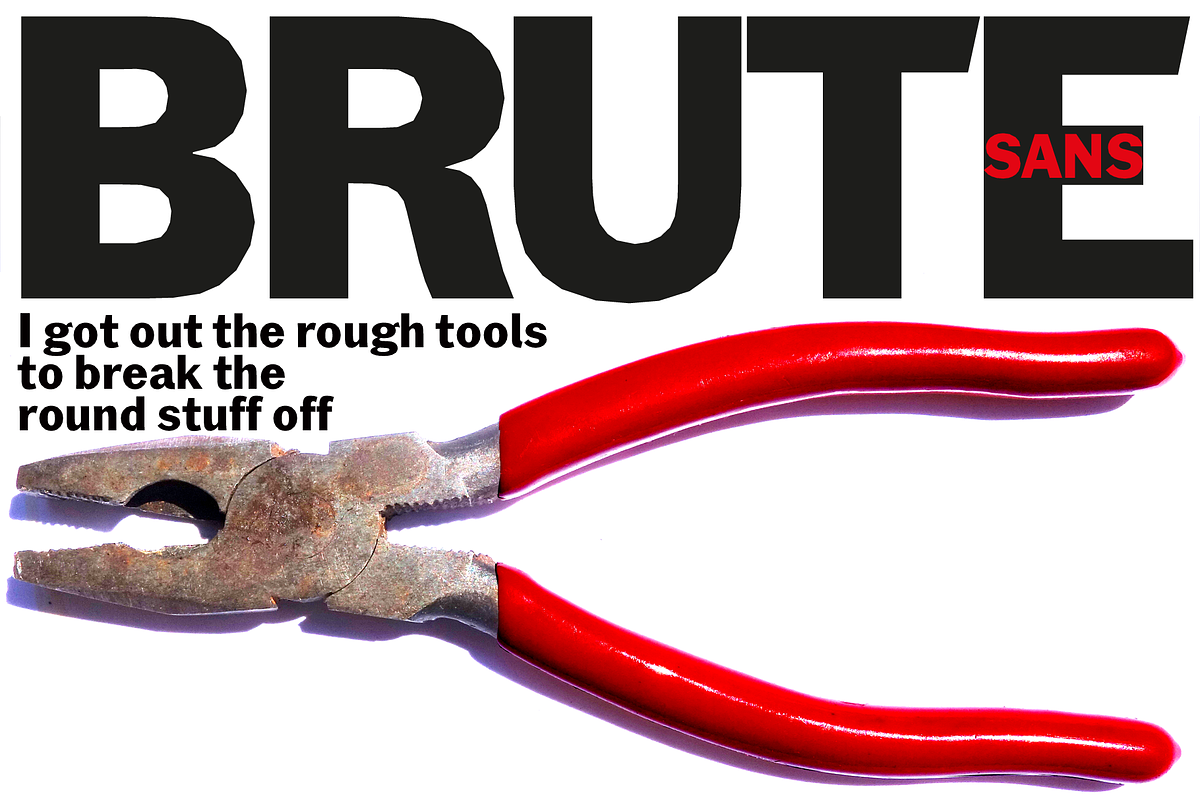 Brute Sans Font Packet preview 2