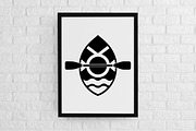 Kayak Silhouette SVG #2, a Sport Illustration by newminddesign (Thumbnail 2 of 3)