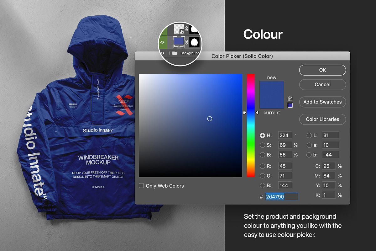 Windbreaker Jacket Mockup Bundle, a Hoody Mockup by Studio Innate