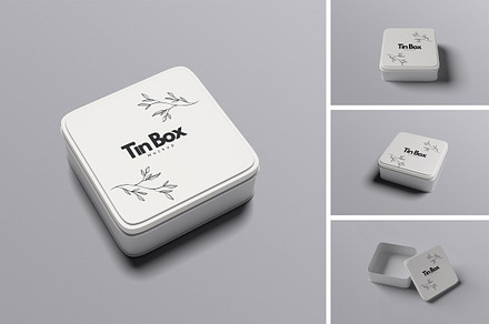 Square Tin Box Mockup, a Product Mockup by xavier_studio
