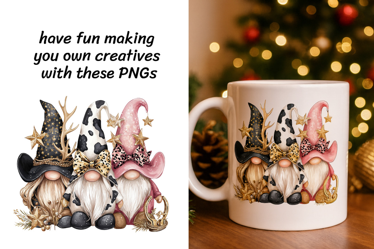Watercolor Western Christmas Clipart, a Seasonal Illustration by InkyQueenArt (Photo 3 of 5)