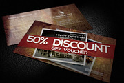 Old Gift Voucher Card Template, a Card Template by shujaktk (Thumbnail 1 of 3)