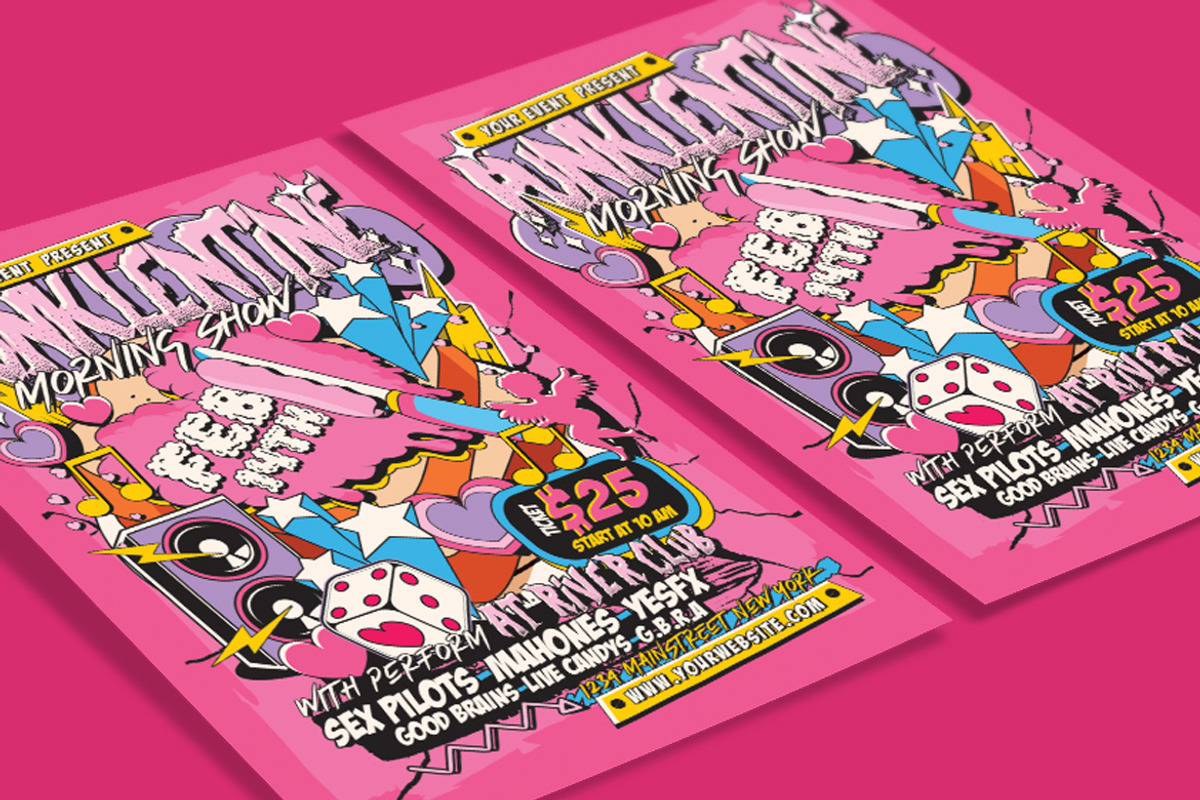 Valentines Indie Music Concert Flyer, a Flyer Template by Muhamad Iqbal hidayat (Photo 3 of 4)