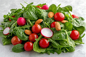 Vibrant Salad with Spinach, Arugula