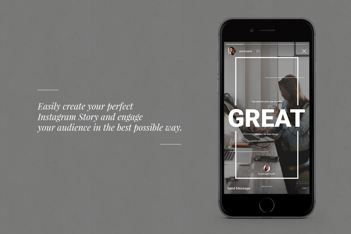 Blog Instagram Stories, a Social Media Template by Web Donut (Photo 3 of 5)
