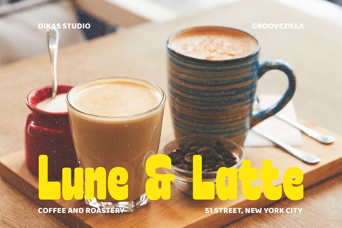 Groovezilla - Retro Bold Fonts, a Sans Serif Font by Dikas Studio (Photo 12 of 20)