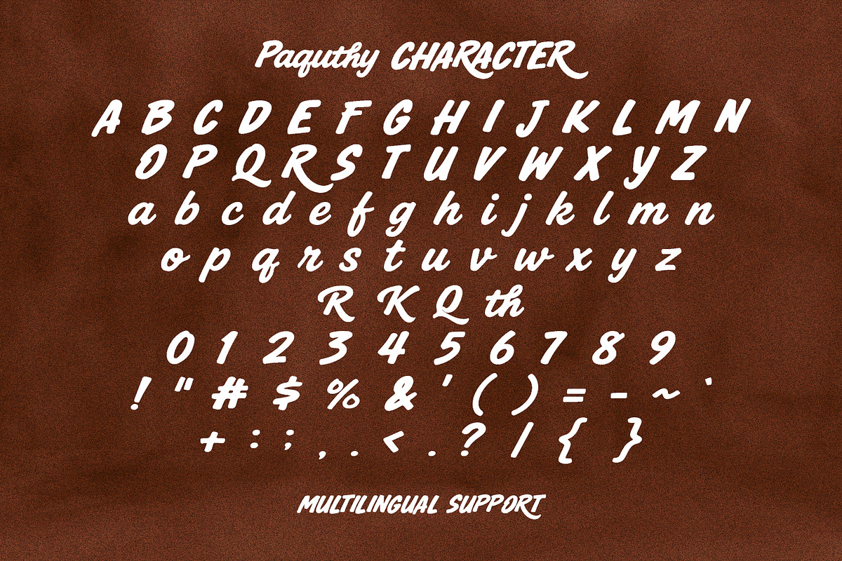 Paquthy Bold Script Font, a Script Font by Maulana Creative (Photo 6 of 7)