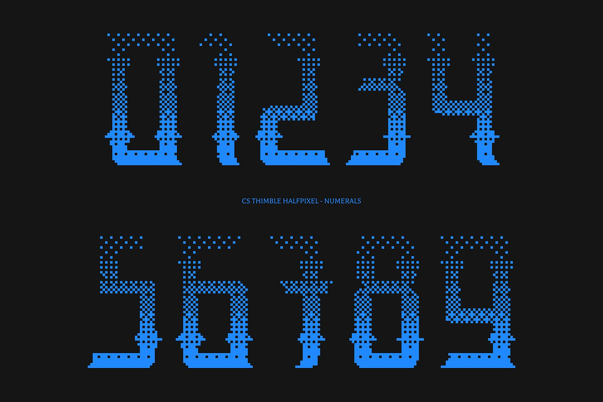 CS Thimble Halfpixel, a Blackletter Font by Craft Supply Co. (Photo 6 of 8)