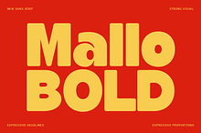 Mallo Bold – Chunky Display Typeface