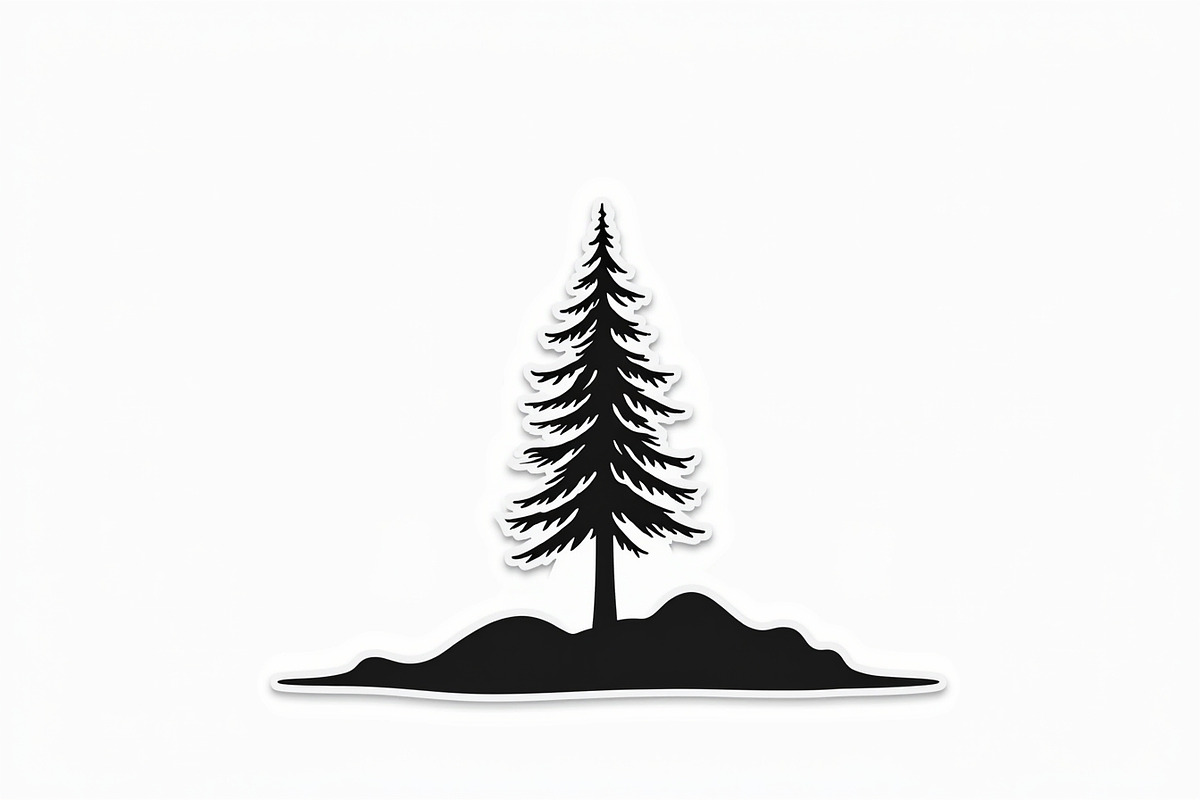 8 Pine Tree Silhouette Bundle, an Illustration by hafijul (Photo 2 of 9)