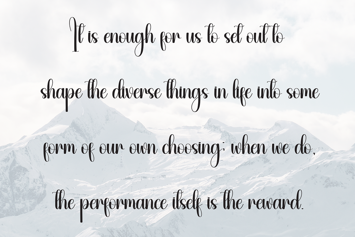 Winterday | Script Font, a Handwritten Font by Scratchones (Photo 6 of 9)
