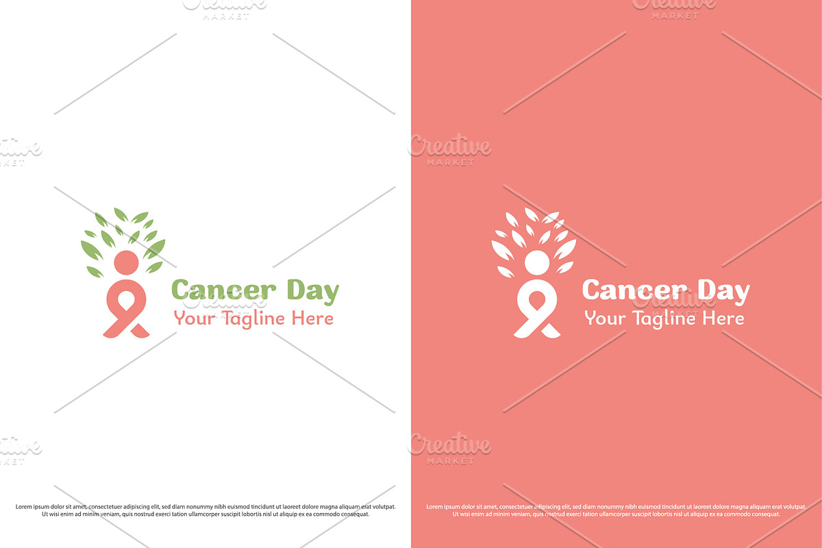 Cancer Day Logo Design Template, a Branding & Logo Template by Morvana Crew (Photo 1 of 2)