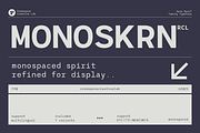 RCL Monoskrn – A Modern Monospaced, a Sans Serif Font by roomspace creative lab (Thumbnail 1 of 15)