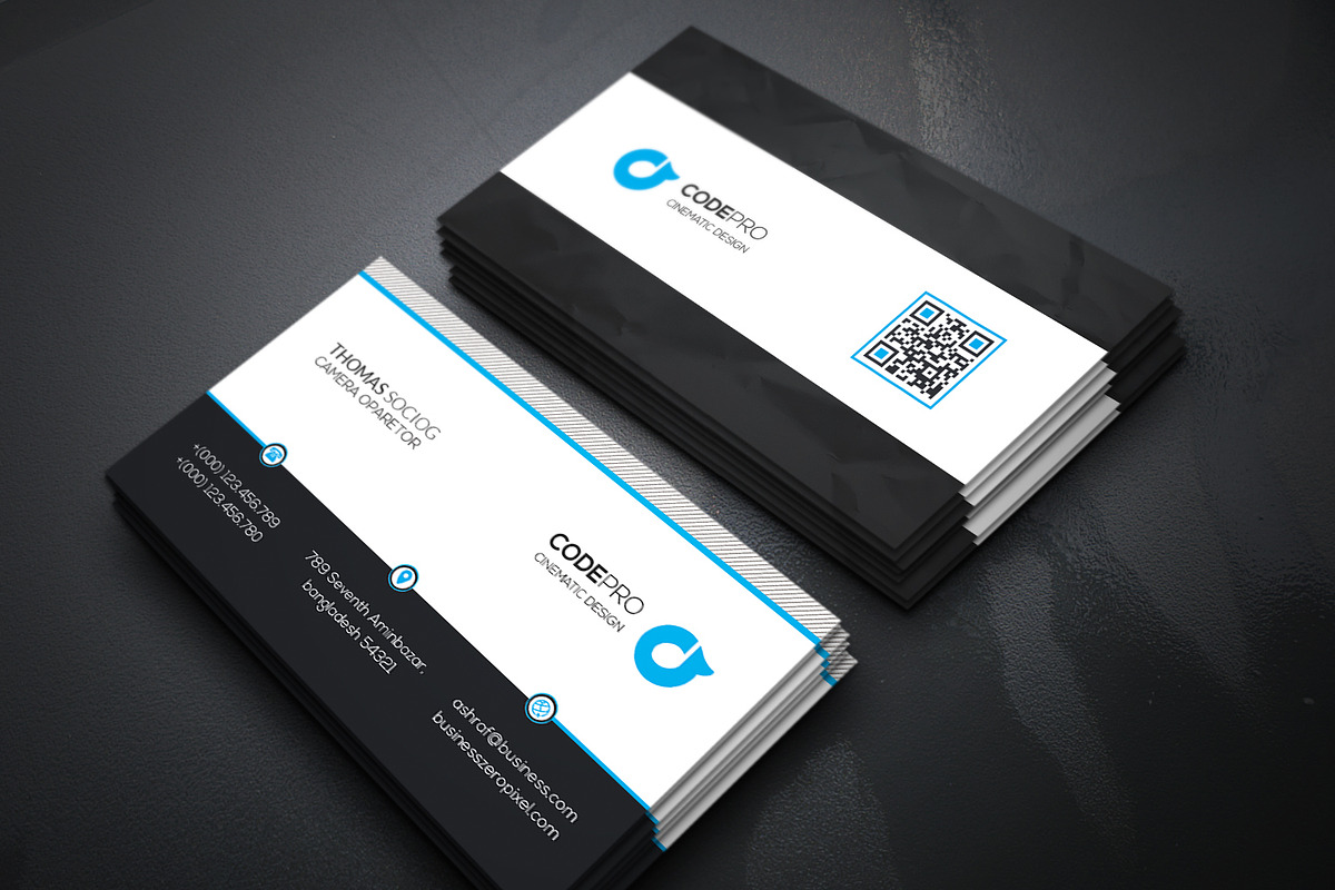 Code Pro Business Cards, a Business Card Template by Genereux Art