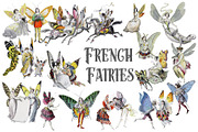 Vintage French Fairies illustrations, an Illustration by Verdigris Studios (Thumbnail 1 of 2)