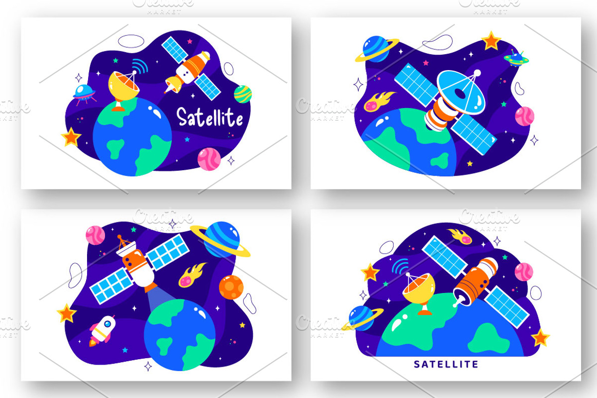 10 Satellite Internet Technology, a Technology Illustration by denayunebgt (Photo 3 of 4)