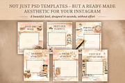 Watercolor Instagram Post Templates, a Social Media Template by Elena Naumchenkova (Thumbnail 2 of 6)
