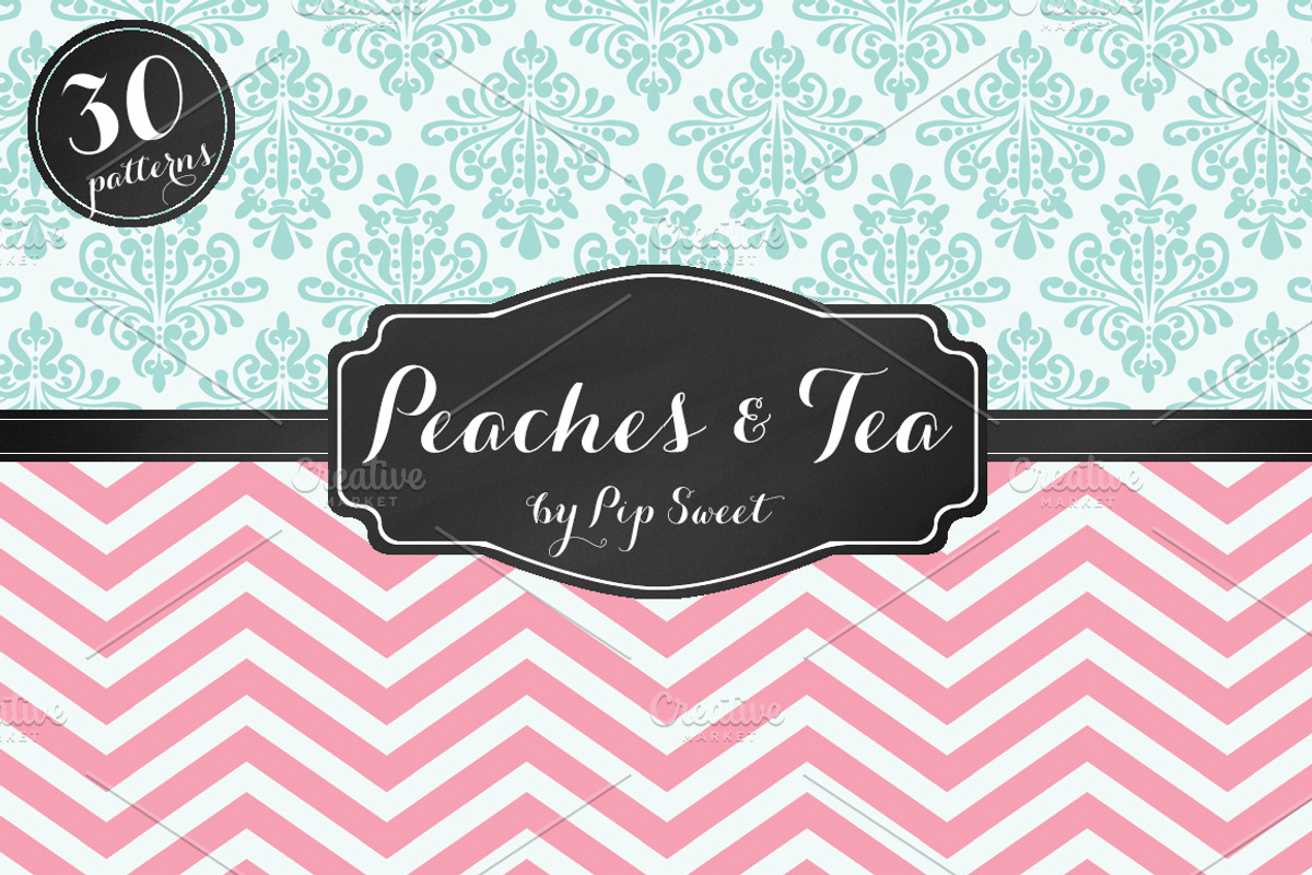 Peaches & Tea 30 Pattern Set