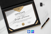 Golden Certificate Template Canva, a Stationery Template by TelaTemplates (Thumbnail 5 of 5)