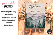 Chic Garden Wedding Sign Mockup PSD, a Product Mockup by Printable Pretty Studio (Thumbnail 7 of 9)