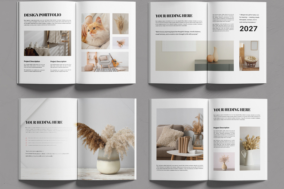 Creative Portfolio Magazine Layout preview 3