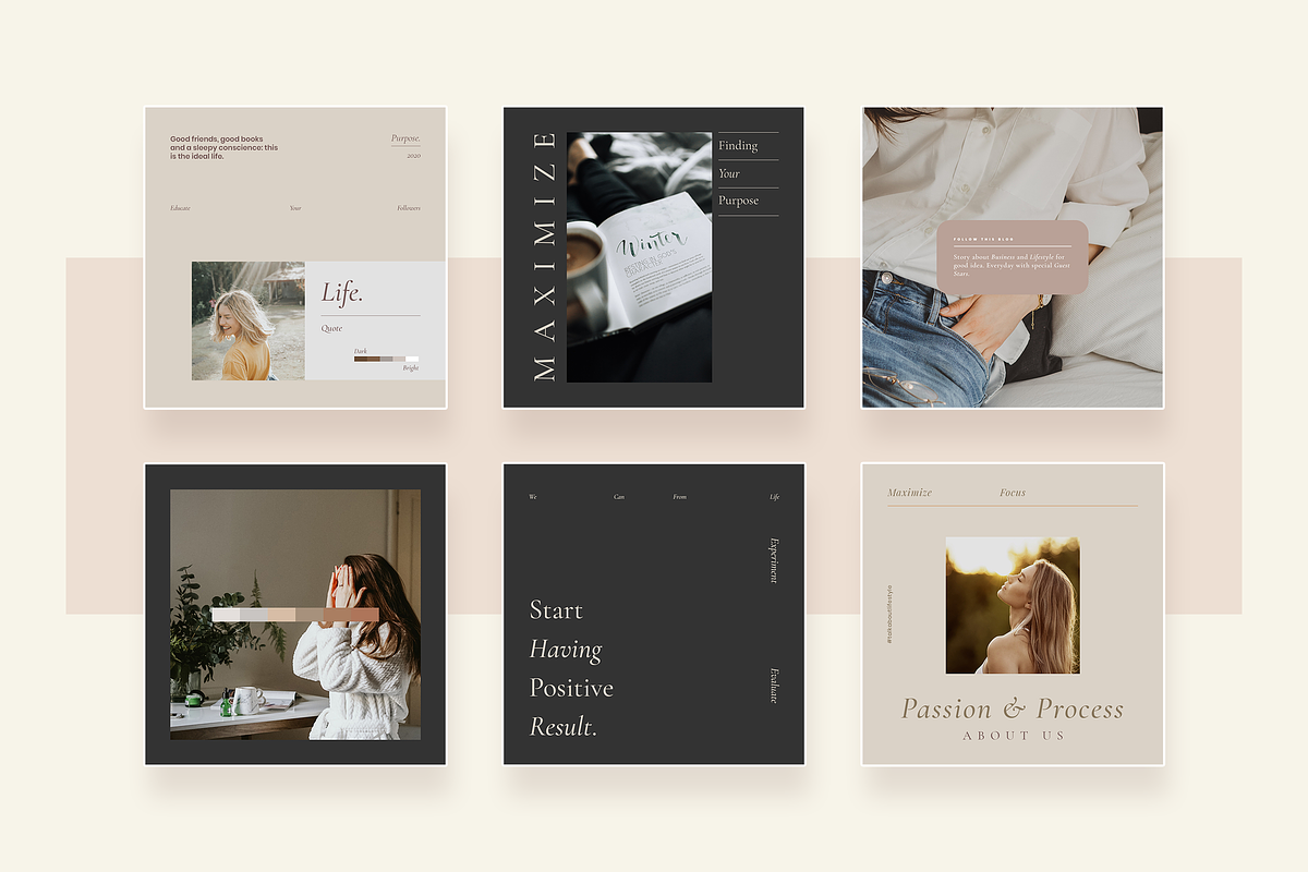 Minimalist Instagram Post & Story, a Social Media Template by peterdraw (Photo 3 of 11)
