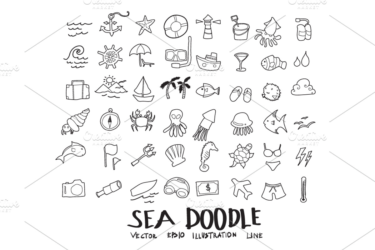 871 Hand Draw doodle icons set, an Outline Icon by TKDoodle (Photo 13 of 19)