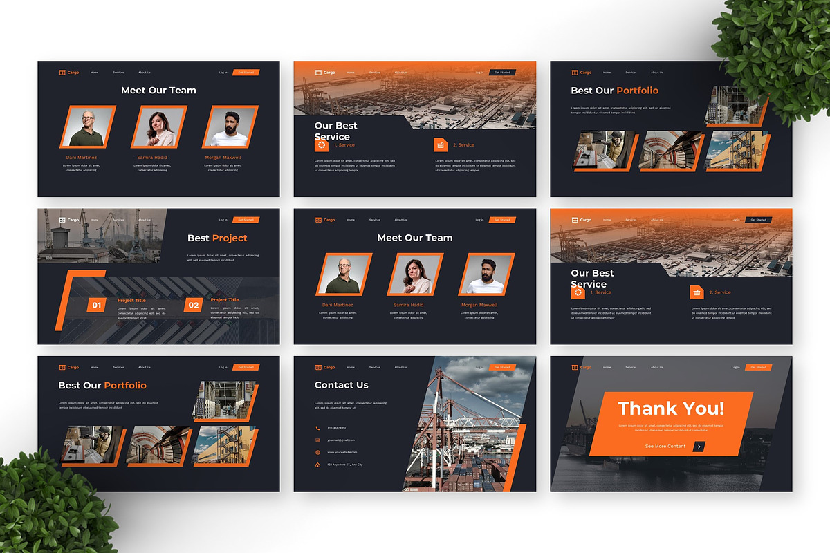 Cargo - Logistic Keynote preview 4