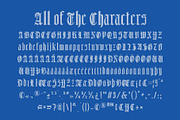 CS Namika Stitched, a Blackletter Font by Craft Supply Co. (Thumbnail 8 of 8)