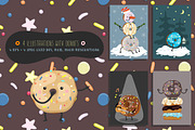 Donuts & Coffee. Graphic set, a Decorative Illustration by Good Genie (Thumbnail 3 of 8)