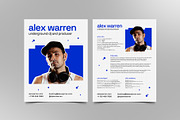 DJ Press Kit & Resume Template / EPK, a Resume Template by vinyljunkie (Thumbnail 2 of 5)