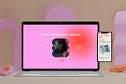 Squarespace 7.1 Template: Radiate ⓪, a Websites & App Template by dunagency (Thumbnail 1 of 9)