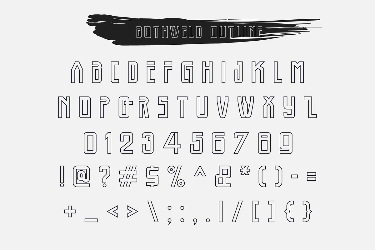 Bothweld Typeface, a Sans Serif Font by Izalsye (Photo 7 of 9)