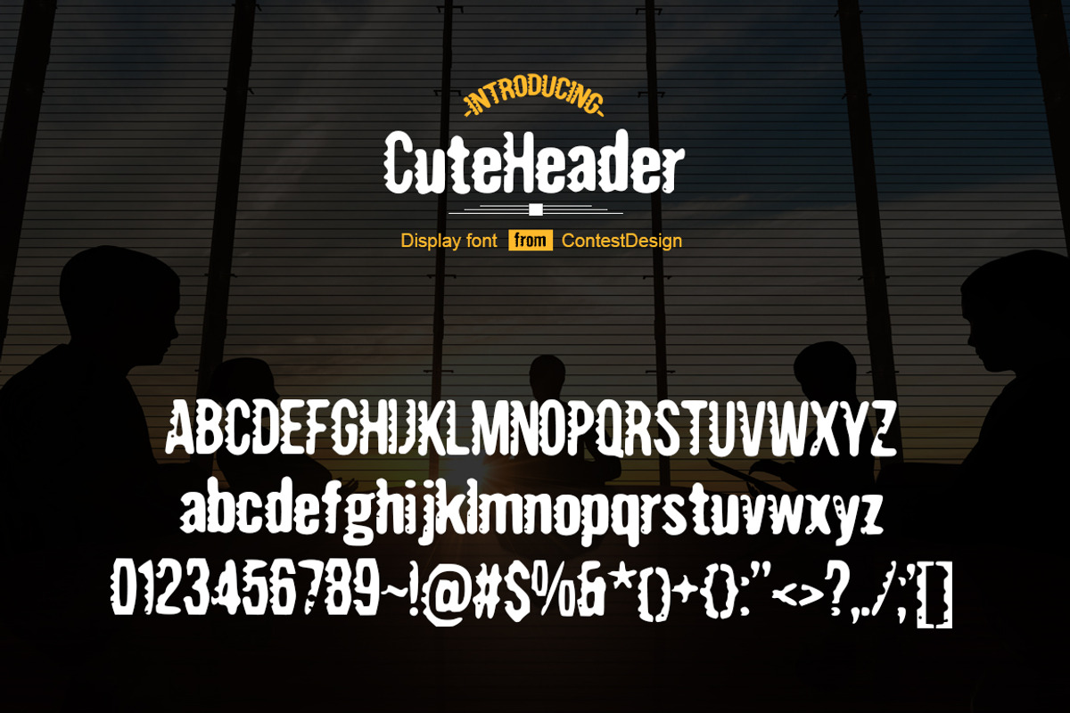 Cute Header Display Font preview 5