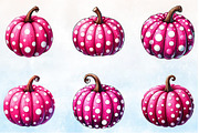 Watercolor pumpkin Sublimation Clipa, a Seasonal Illustration by Rose Art (Thumbnail 2 of 4)