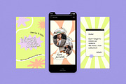 Y2K Fashion Sale Instagram Pack, a Social Media Template by graphicook (Thumbnail 5 of 6)