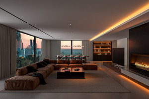 Modern Luxury: Open Concept Interior, an Architecture Photo by Pozitivo