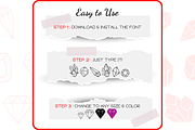 Crystal Doodles - Dingbats Font, a Symbol Font by WADLEN (Thumbnail 4 of 7)