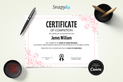Certificate of Completion Template, a Print Template by Snapybiz (Thumbnail 19 of 20)