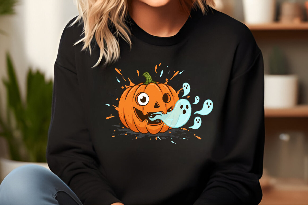 Halloween Pumpkin Png Cute Ghost, an Illustration by Craft Nest (Photo 4 of 6)
