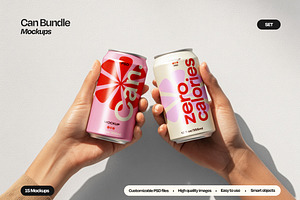 Soda Can Mockup Set