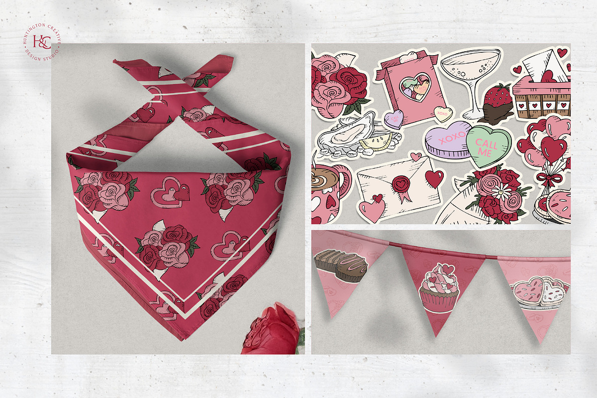 Hand Drawn Valentine's Day Images, a Seasonal Illustration by H&C Drawings & Designs (Photo 13 of 15)