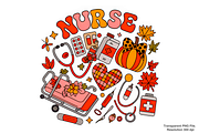 Fall Nurse Png, Nursing Png, a Graphic by Clipart Bloom (Thumbnail 1 of 2)