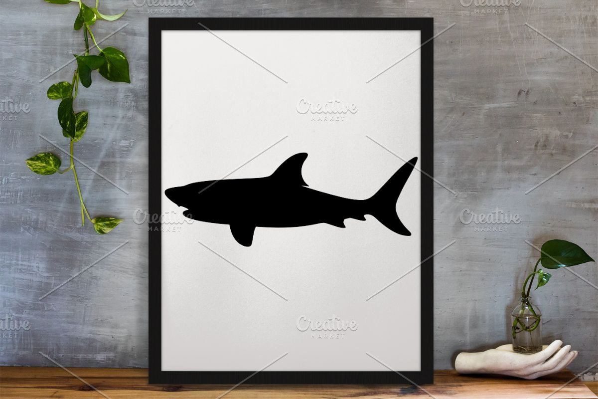 Shark Silhouette SVG, an Animal Illustration by newminddesign (Photo 3 of 3)
