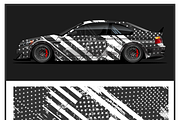 Patriotic Grunge Truck Wrap Design, an Object Illustration by CarWrap design (Thumbnail 2 of 3)