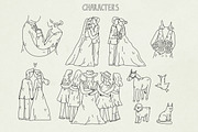Hand Drawn 186 Wedding elements, an Outline Icon by Sasha Mitkalova (Thumbnail 4 of 10)