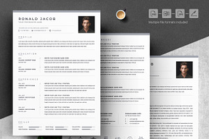 Clean Word CV With Cover Letter