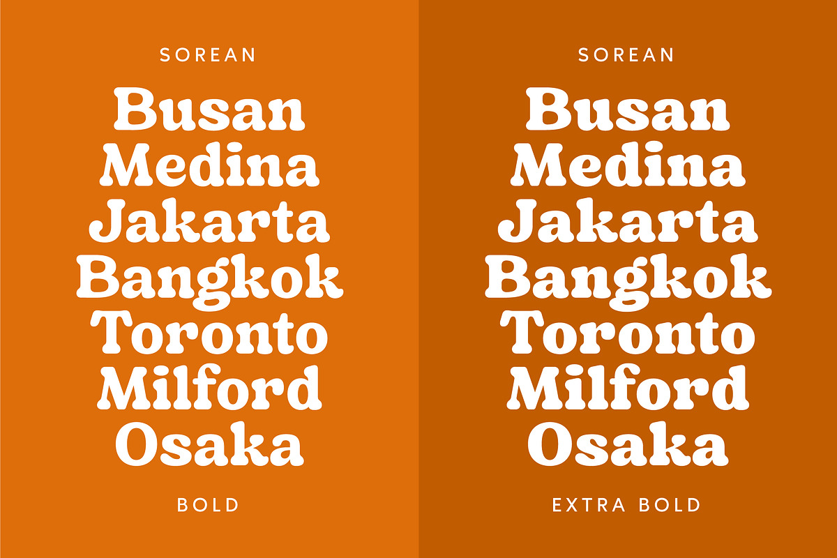Sorean - Groovy Retro Font, a Serif Font by Grezline Studio (Photo 6 of 13)