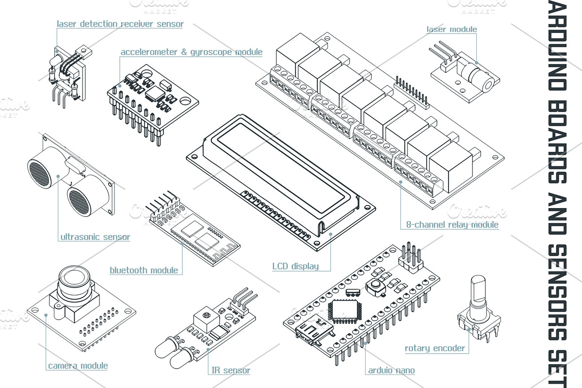 Arduino Set, an Education Illustration by Blacklight (Photo 1 of 5)